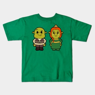 shrek and fiona Kids T-Shirt